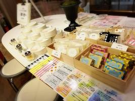 Ｈｅｒｂ・Ｒｏｏｍ　ｌｅａｆも出店した阪神百貨店販売用石けんのスペース