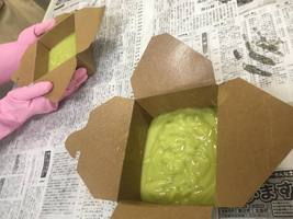 Ｈｅｒｂ・Ｒｏｏｍ　ｌｅａｆ主宰松下　美穂出張レッスンほうれん草石けんの講習会きれいな色になりました