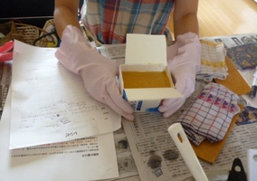 手づくり石けんを見て、作ってみたくなりました