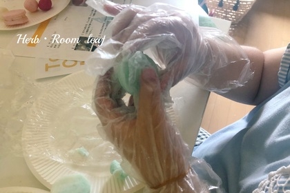 Ｈｅｒｂ・Ｒｏｏｍ　ｌｅａｆイベント出店モリソンズでマカロン石けんづくりワークショップ